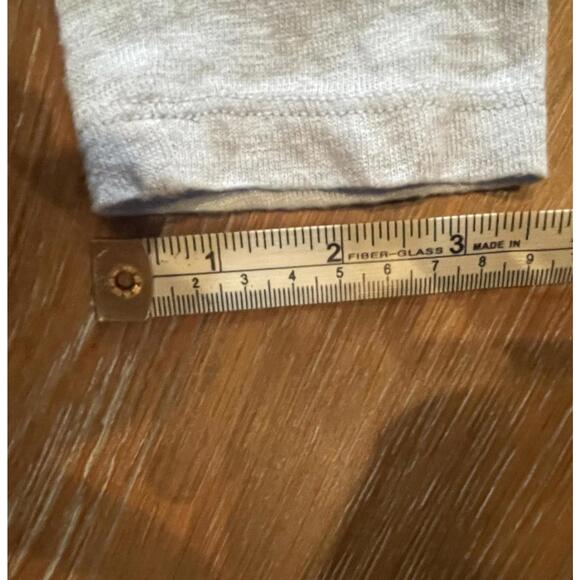 Sandro Paris Light Gray Long Sleeve V-Neck Top Size 1 - Picture 6 of 9